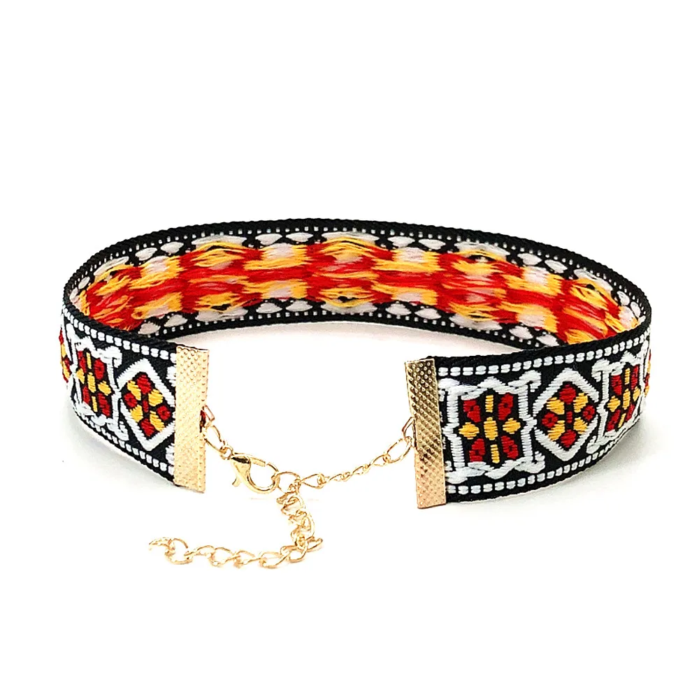 Vintage Cute Colorful Bohemian Goth Ethnic Chain Collar Chokers Necklaces for Women Jewelry Accessories Gift Free Shipping 2024