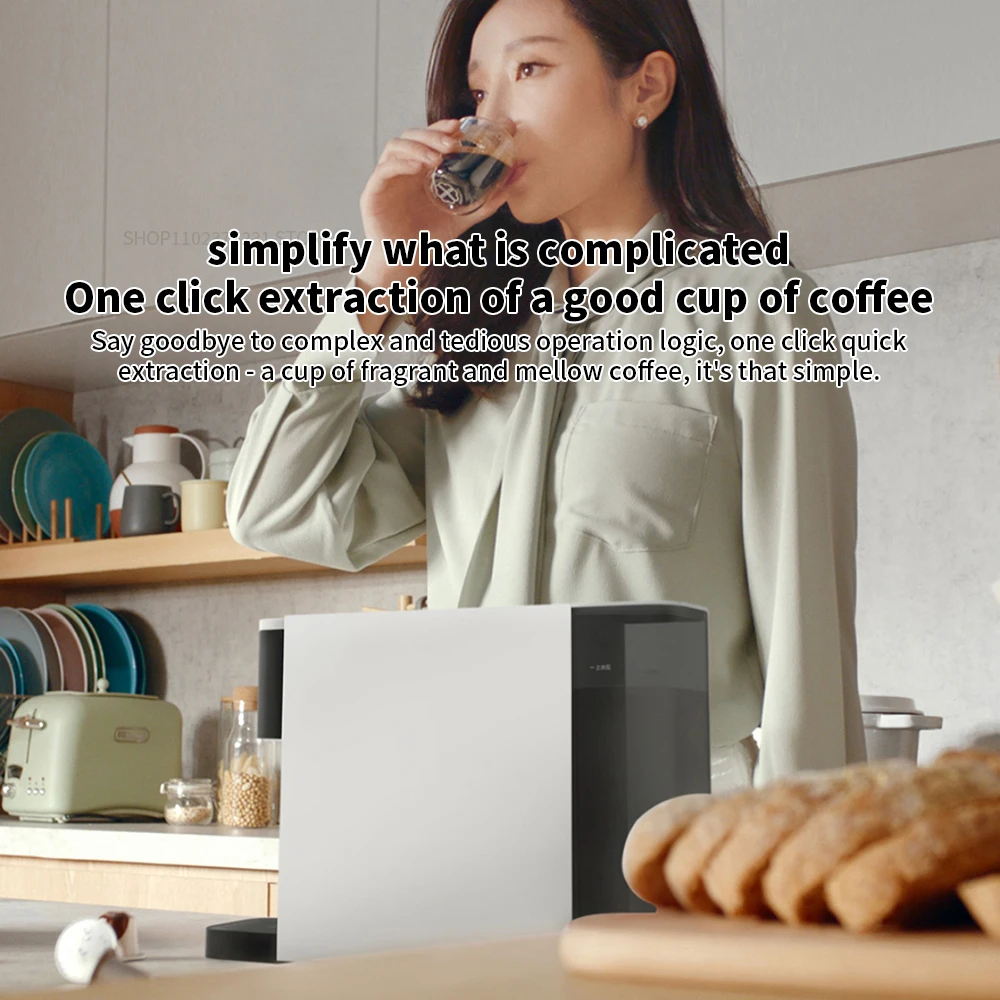 New Xiaomi Mijia Capsule Coffee Machine N1 Coffee Maker S1301 Small Size 10mins Automatic Shutdown Espresso Cafe Food Processor