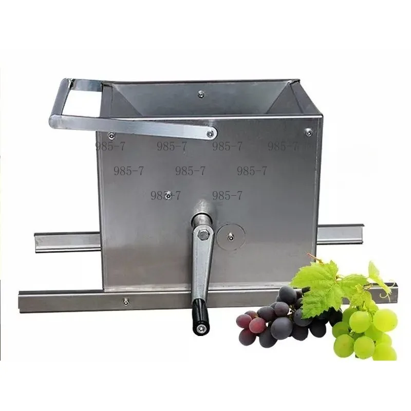 Household Commercial Double Roll Grape Crusher Stainless Steel Electric Berry Breaking Press
