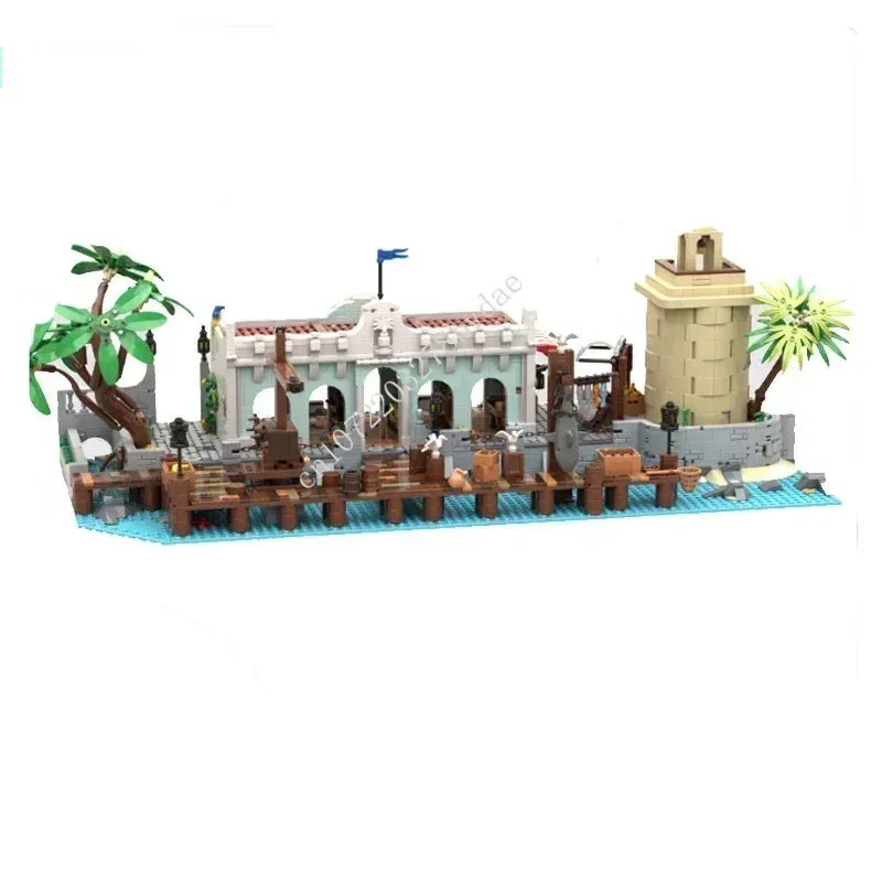 4103PCS MOC Puerto Santa Maria Dockside Market Puzzle Holiday Assembly Birthday Architecture Birthday Toy Christmas Gift for Kid