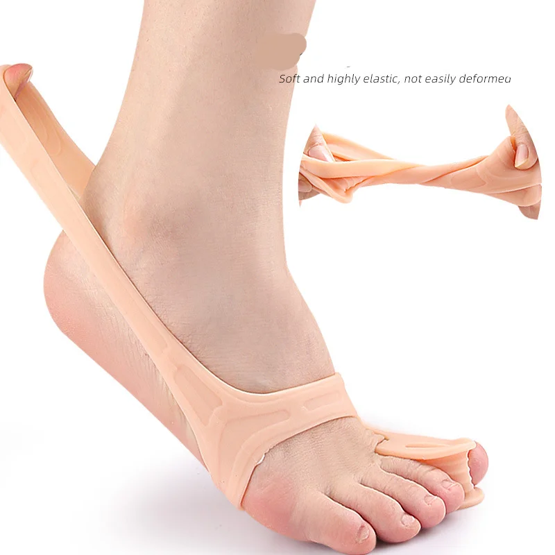 1Pcs Soft Gel Big Toe Separator Wear-resistant Sleeve Hallux Valgus Fingers Foot Care Tension Strap For Day And Night Use