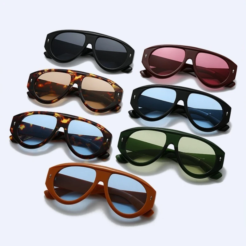 

New Oversized Sunglasses Stylish Street-Style Shades Outdoor Travel UV-Protective Eyewear UV400 Unisex Classic Driving Glasses