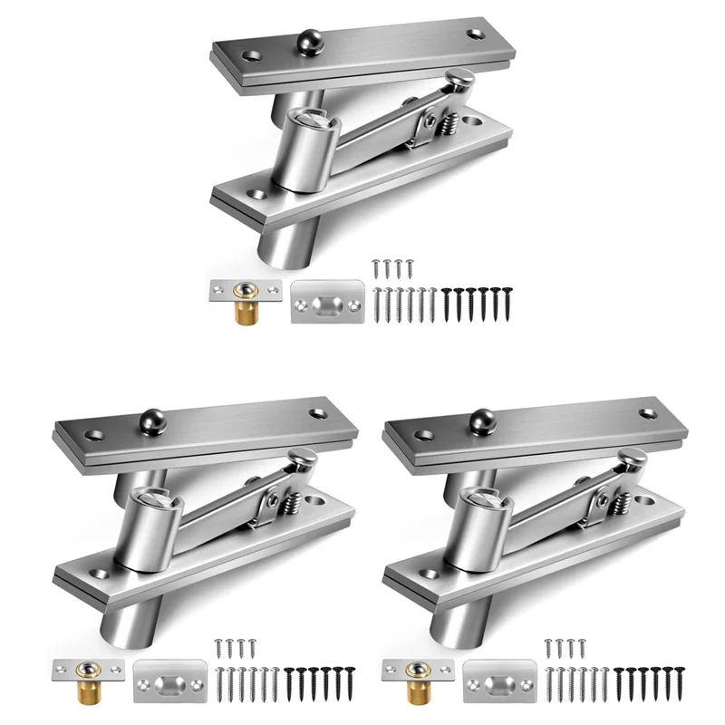 

ABVG-3X Door Pivot Hinges Heavy Duty Hinges For Max 200 Lb Wood Doors ,Pivot Hinges For Door Bookcase,Secret Door