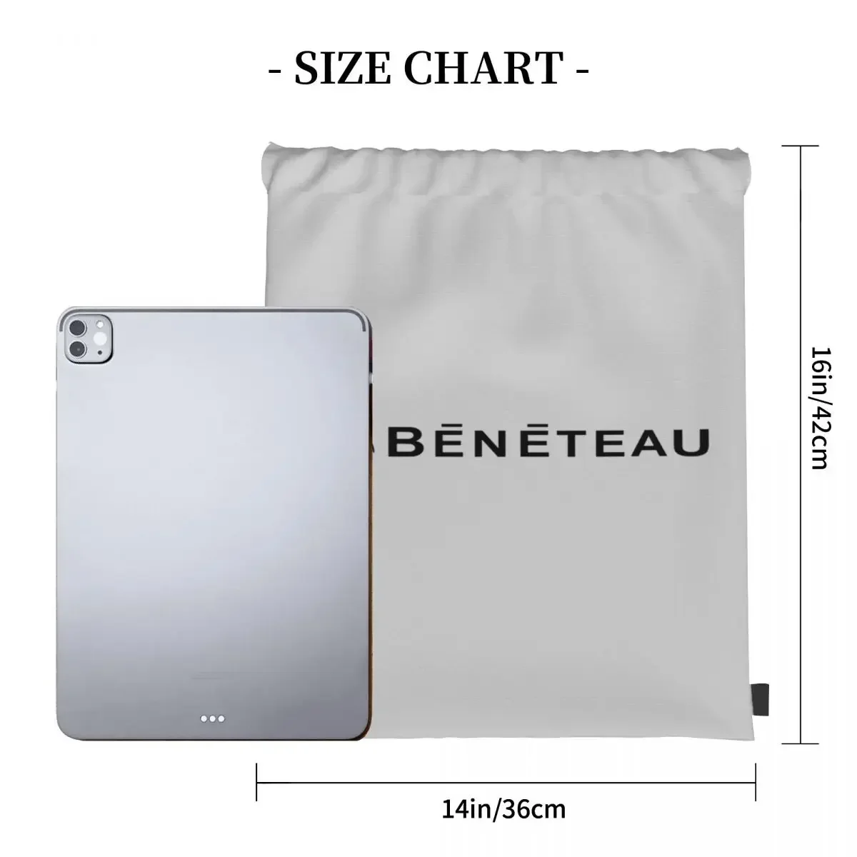 Beneteau Yachts Boats Logo Backpacks Portable Drawstring Bags Drawstring Bundle Pocket Sports Bag BookBag For Man Woman Students