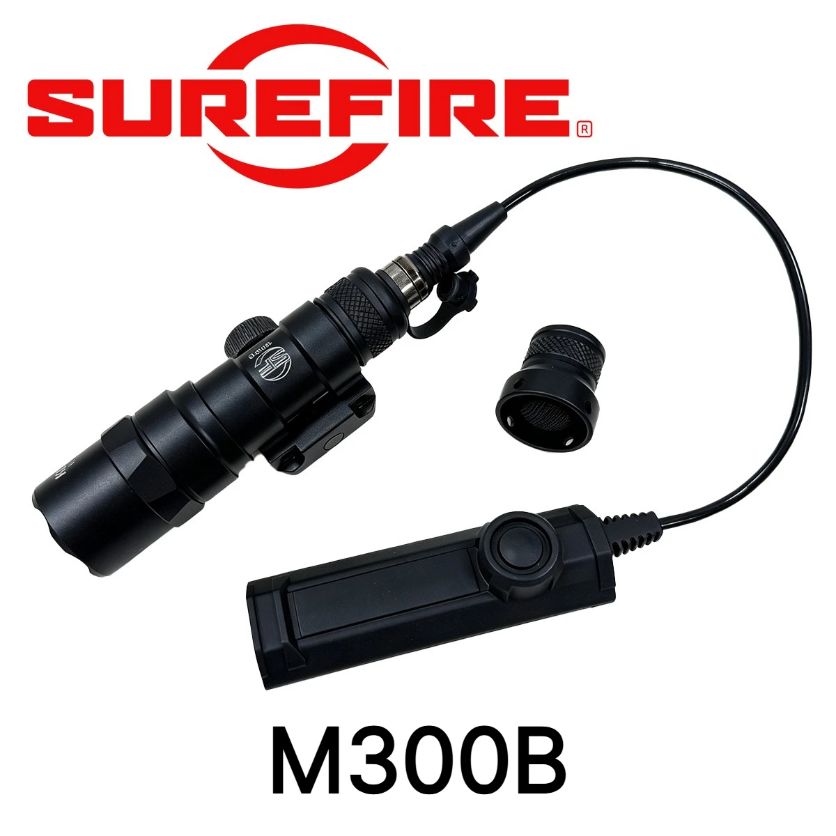 SureFire M300B M300C M600B M600C Flashlight with Dual Function Remote Pressure Switch Fits 20mm Rail Tactical Metal Scout Light