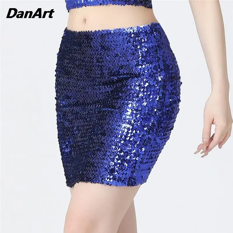 

Girl Wrap Buttocks Skirt Women Sexy Shiny Half Dody Skirt Carnival Prom Nightclub Party Holiday Performance Dance Sequin Skirt