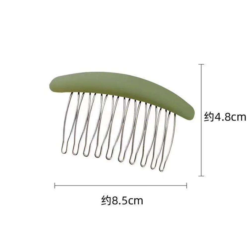 Solid Color Women Banana Comb Clip Women Lazy Hair Comb Vintage Korean Hair Accessories New Arrival Comb Clip Hair Accessories images - 6