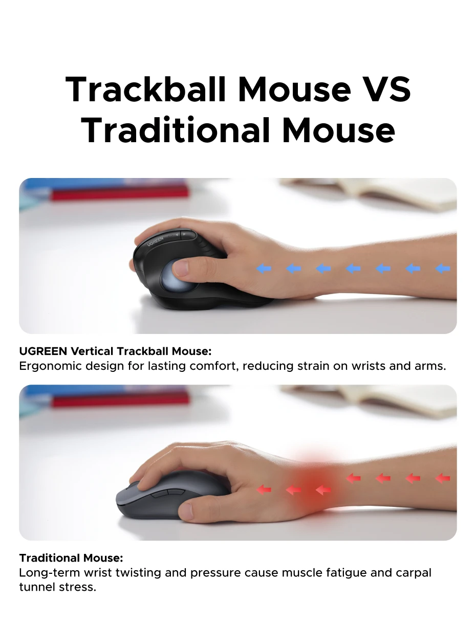 Ergonomic Trackball Mouse Image 4