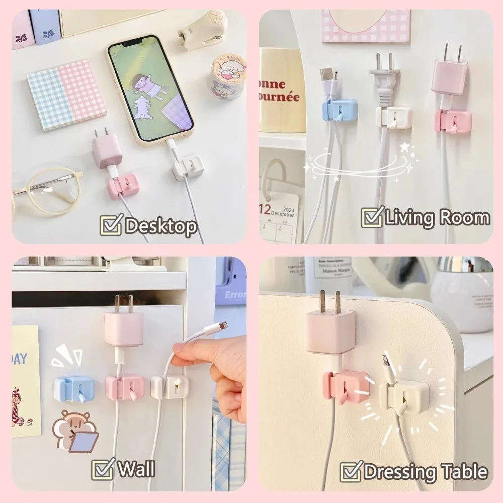 Cable Management Clip For Desk - Simple No-Drill Edge-Mounted Cord Organizer For Charging Cables And Data Wires. image 4