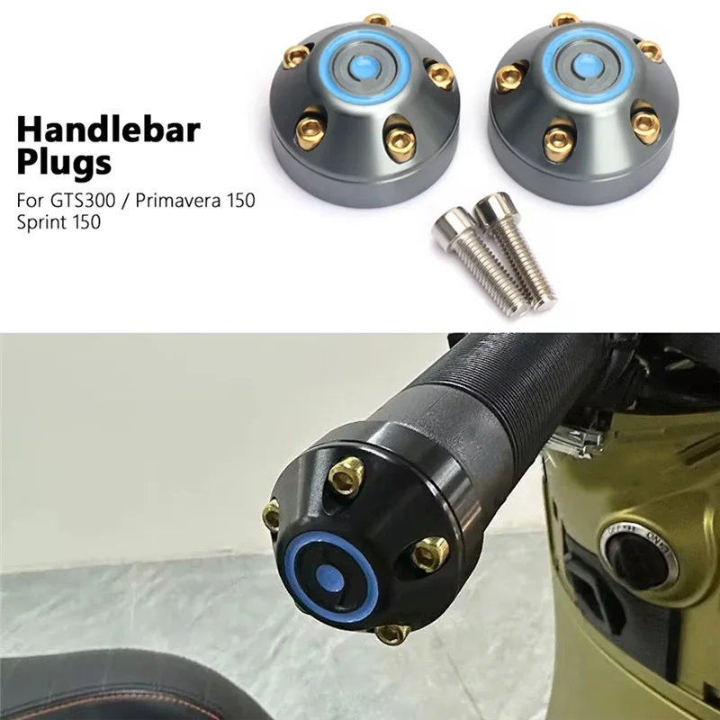 

Мотоциклетные ручки для руля, слайдер, заглушка, комплект торцевых заглушек для Vespa Primavera 150 Sprint 150 GTS 300 GTS 300