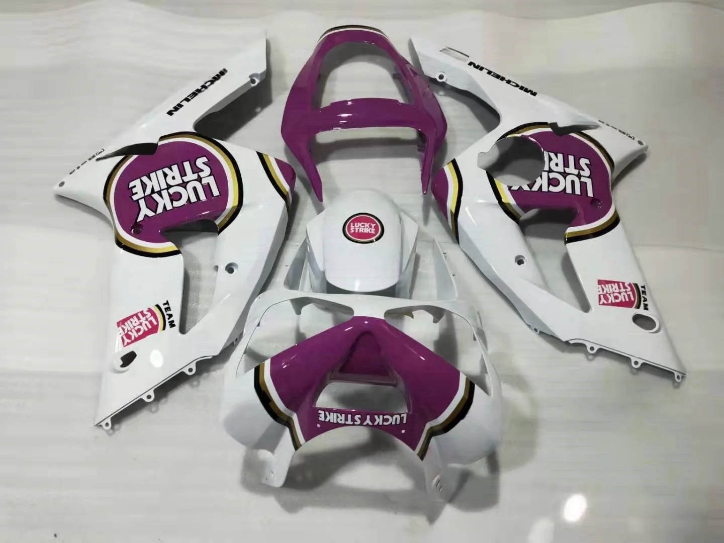 

Custom fairing kit FOR KAWASAKI NINJA ZX 6R 636 03 04 ZX-6R 03-04 ZX6R 2003 2004 ZX 6R 03 04 white purple fairings