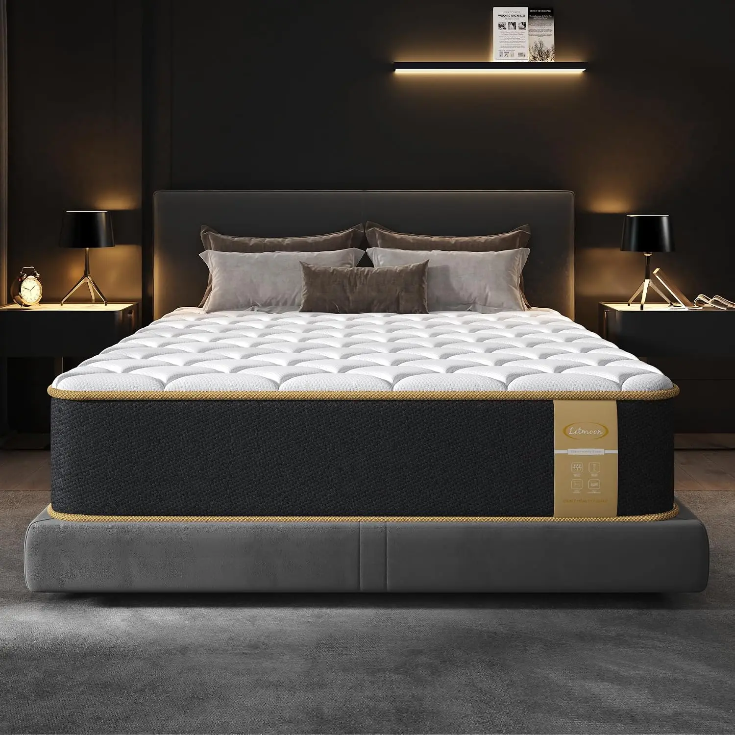 Luxury Twin Mattress 10 Inch Hotel Collection Hybrid Twin Size Bed in a Box