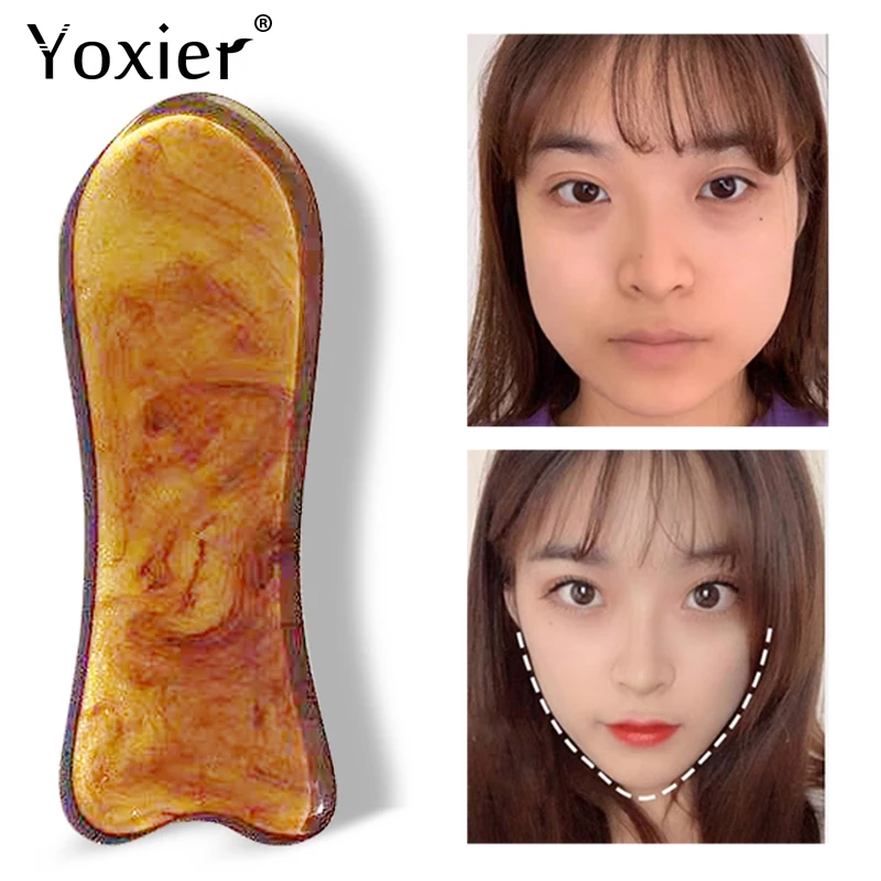 Fish-Shaped Scraping Board Beauty Spa Scraping Facial Slimming Shaping Anti Wrinkle Body Acupoint Massage Health Care 1pcs