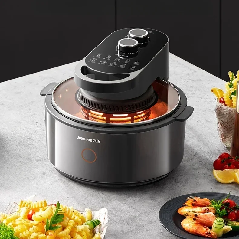New home no-flip air fryer. Visual. Multifunctional. Large capacity. Electric fryer and electric oven combined. Airfryer machine