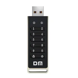 DM FD063 256 비트 암호화 USB 드라이브 암호 보안 플래시 드라이브, USB 3.2 U 디스크, 리셋, 지우기, 자동 잠금 기능 지원