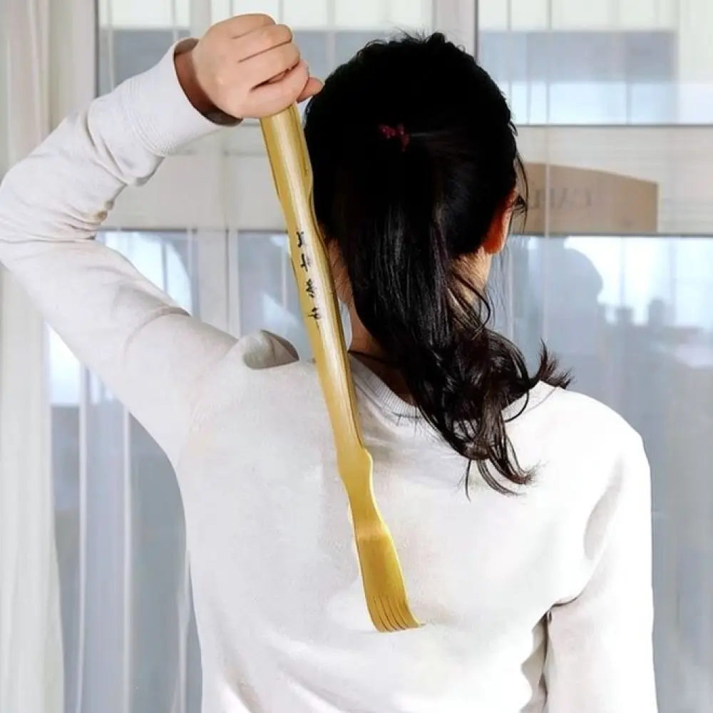 Extendable Back Scratching Tool Telescopic Wooden Massage Device Adjustable Itching Relief Massager Durable Body Care Accessory