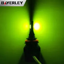 2Pcs C6 Green Light Color Led Car Headlight  Lamp Fog Lights Bulbs H8 H11 H16 48W 4800LM Led Car Headlamp 12V 24V