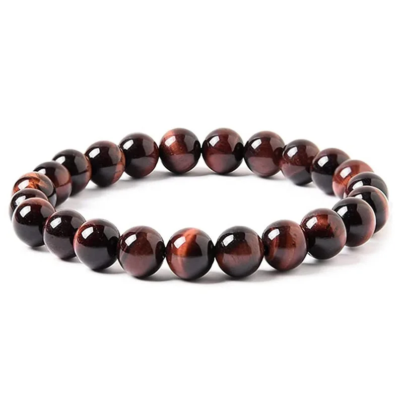 Obsidian Bracelet for Men and Women Couple Student Personalized Hand Jewelry Beads Tiger Eye Volcanic Stone Bracelet