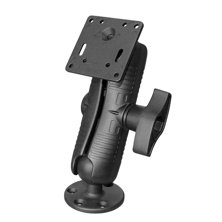 360 Degree  75x75mm Tablet Mounts Dual Arm Mount Computer Monitor Stand D Size with 2.25 Inch Ball Bracket