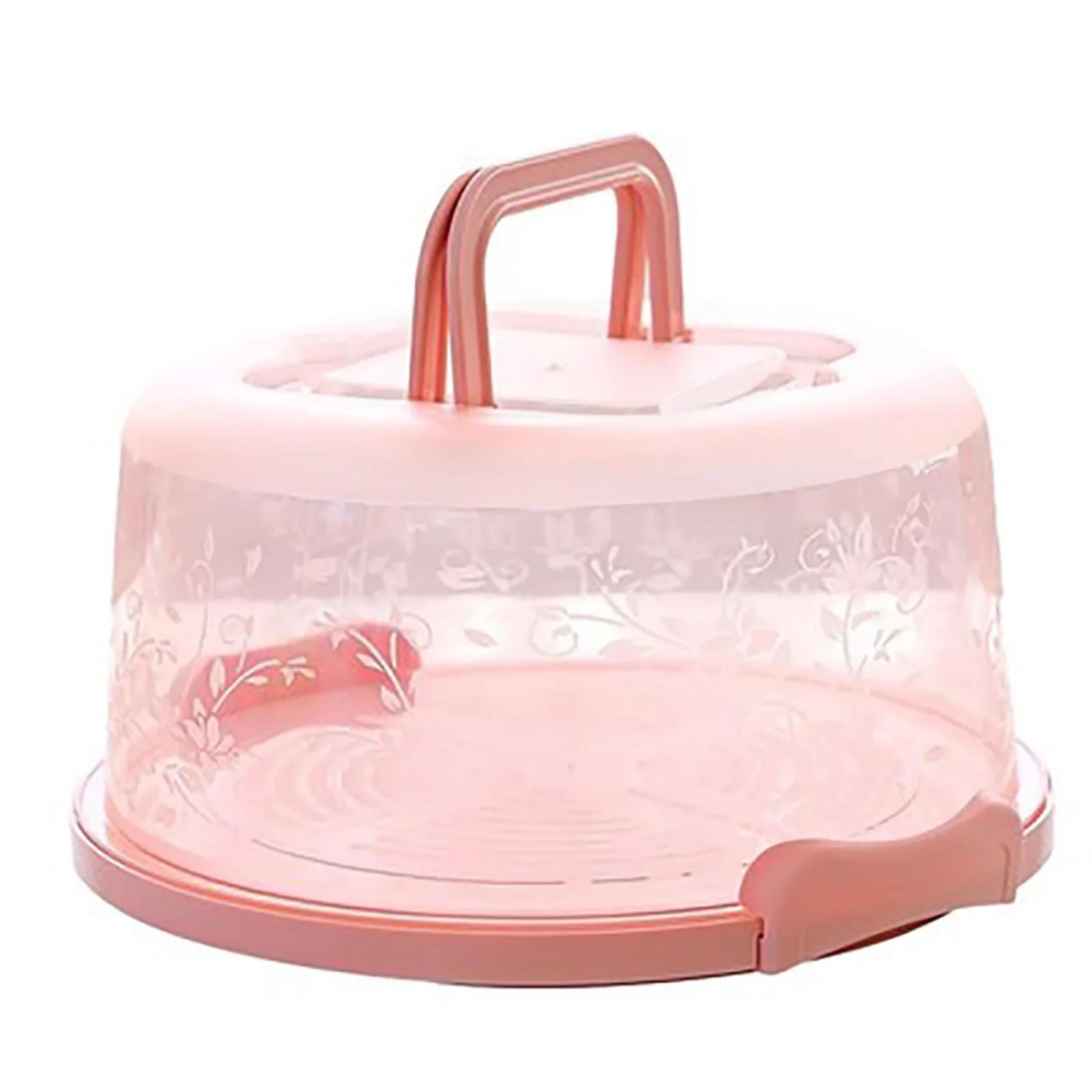 

Cake Box Portable Cake Carrier Containers with Lids Cupcake Cake Holder with Lid and Handle Baking Food Fruit Storage Box