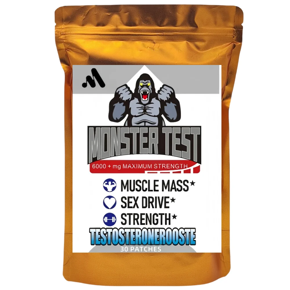 30 Patches Testosterone Booster for Men with Maca, Shilajit Transdermal Patches Energy Stamina Strength