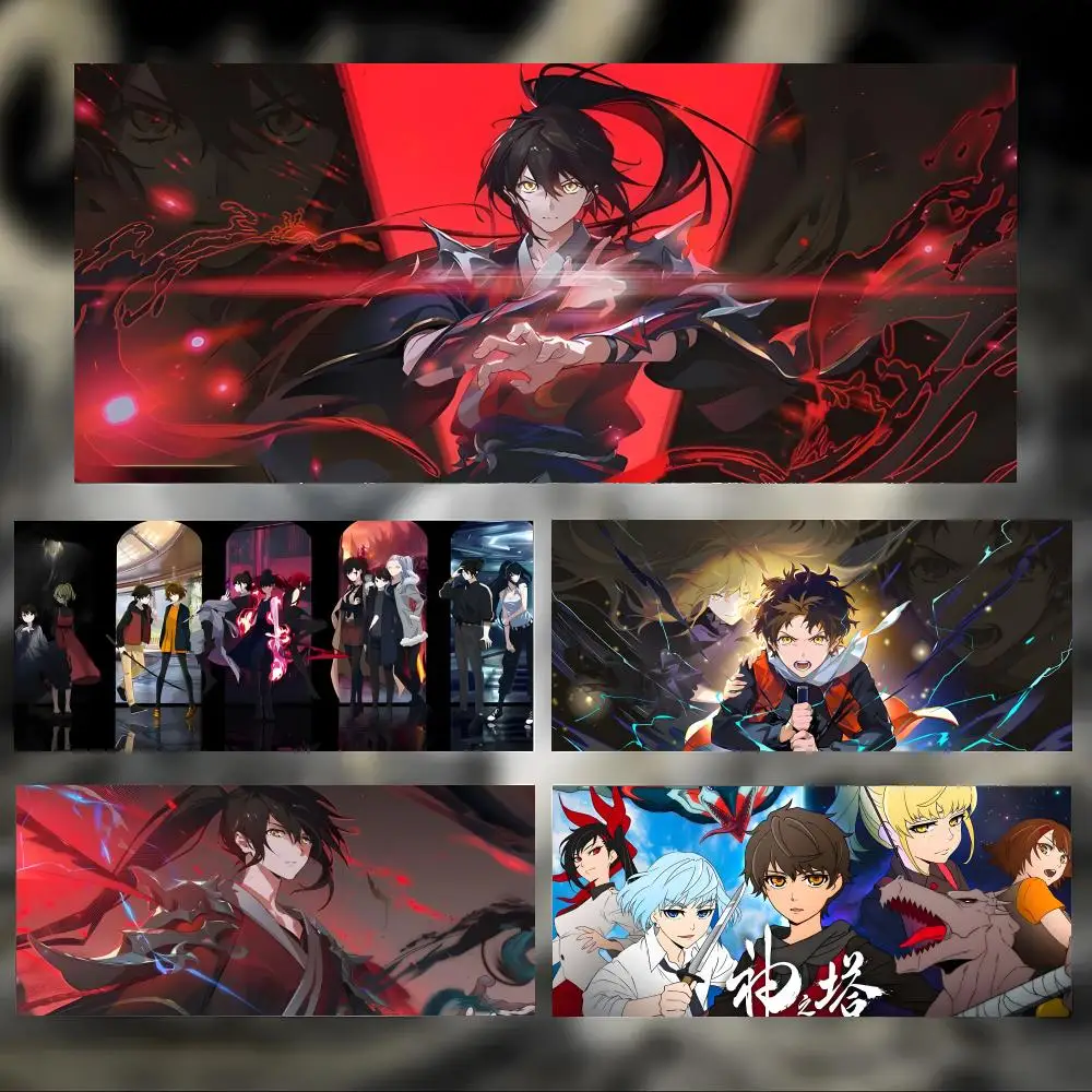 Cool Adventure Anime T-Tower of God Mouse Pad Large Thick Desk Pad Stitched Edges Gaming Mouse Mat for PC