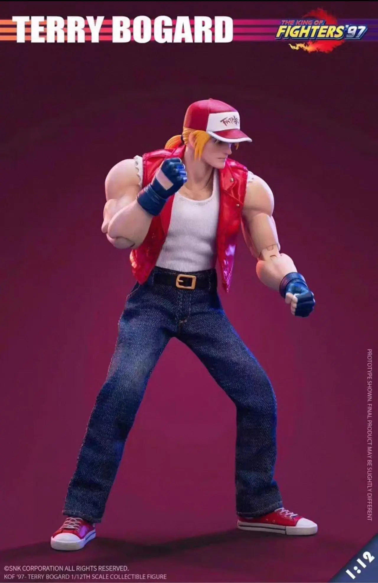in stock Swallowing Time SNK Genuine Boxing King 97 Terry Bogard 1/12 Movable Doll Handicraft Model