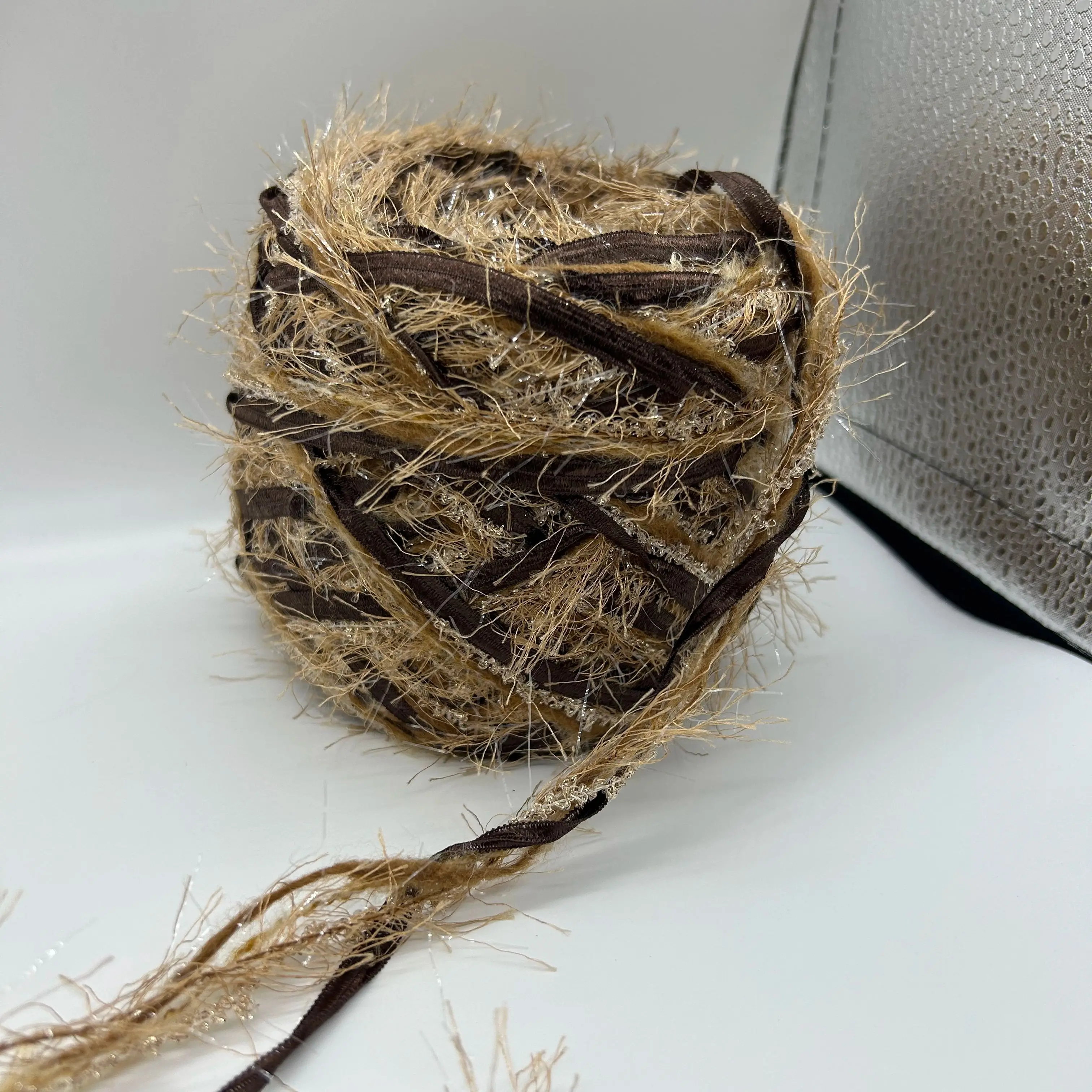 

100g Vintage Brown Handmade Blended Thread-DIY Crochet Bags, Handicrafts, Sweaters
