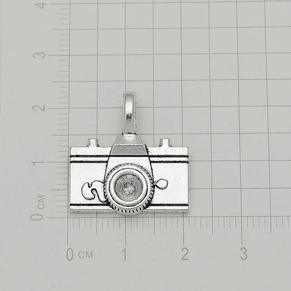 Antique Silver Plated Camera Video Recorder Charms Movie Travel Pendants For Diy Jewelry Making Findings Supplies Accessories