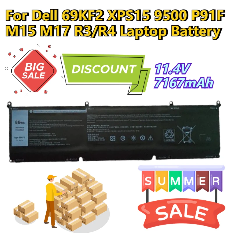114-v-7167-mah-para-dell-69kf2-xps15-9500-p91f-m15-m17-r3-r4-bateria-del-ordenador-portatil