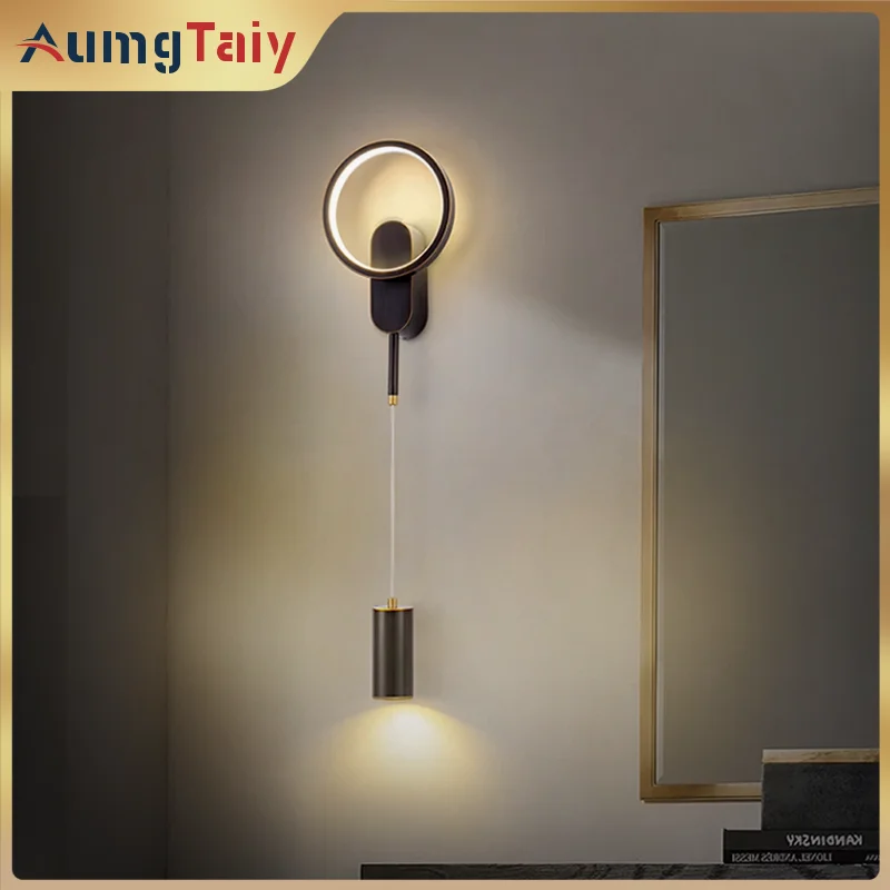 

Modern Minimalist LED Wall Lamp Lights For Bedroom Bedside Living Room Bar Grille Sofa Lobby TV Background Lighting Decoration