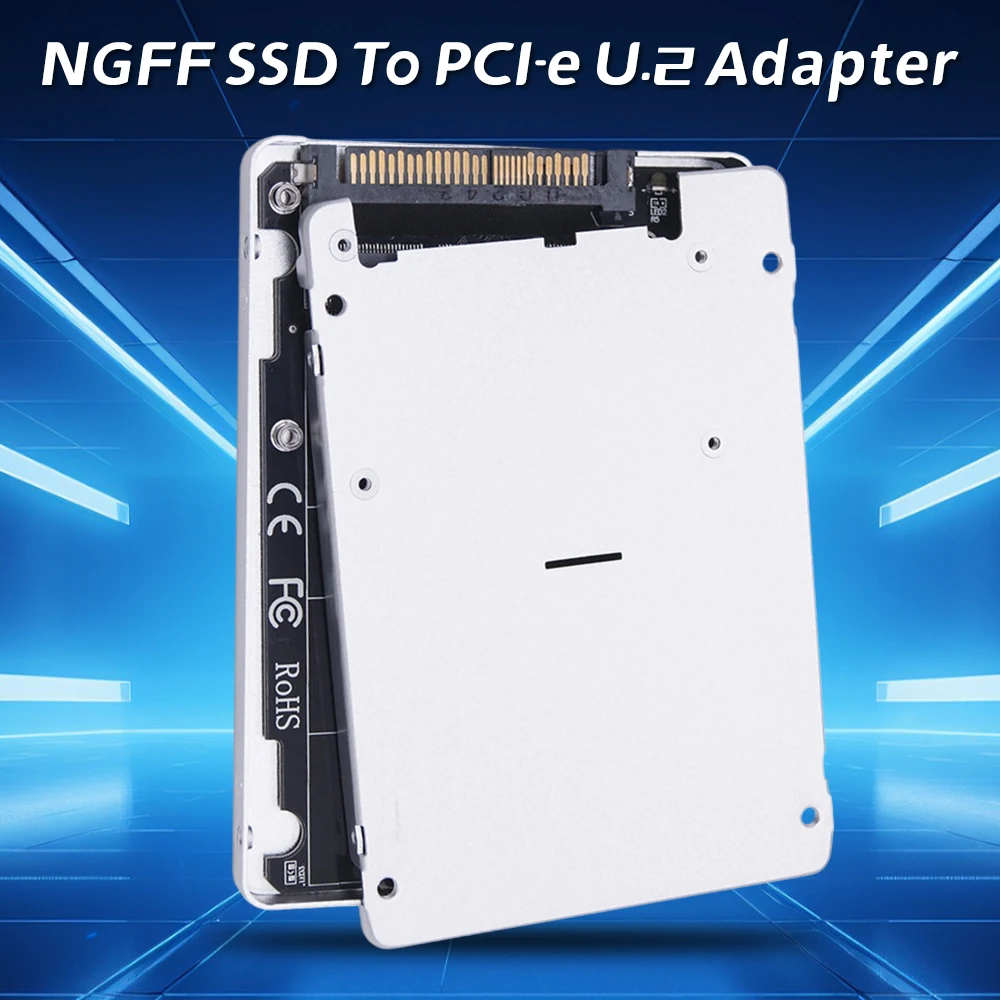 

PCIe M.2 Adapter Converter 32Gbps M.2 SSD To U.2 Adapter Card M.2 NVME SSD To U.2 SFF-8639 Adapter for 2230/2242/2260/2280 SSD