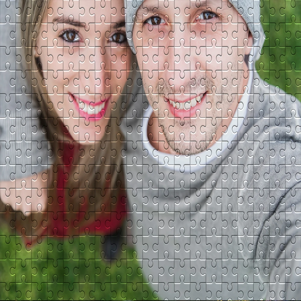 150/300/500pcs Romantic Couple Custom Poster Puzzle For Kids Toy Holiday Gifts, Meaningful Commemorative Gifts Between Couples