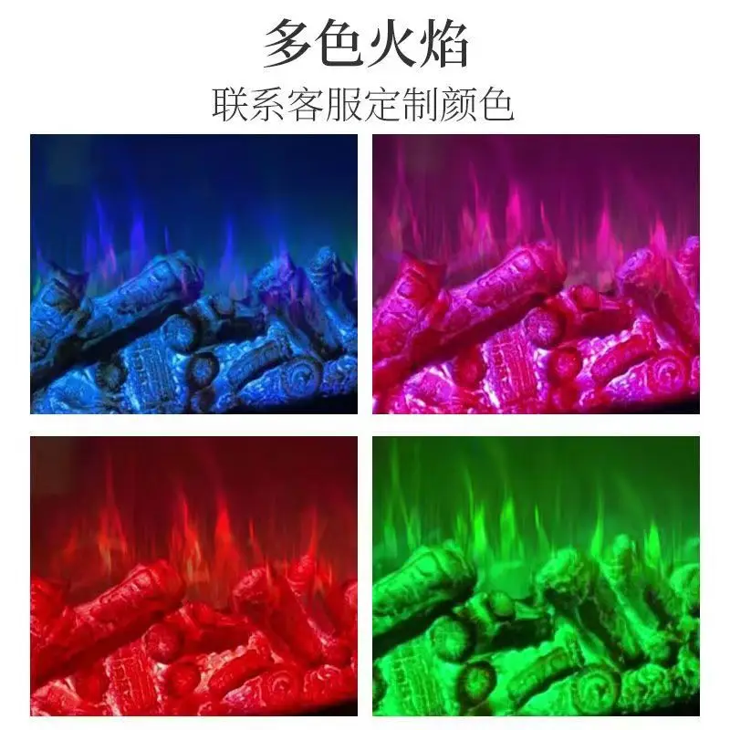 3D Smart Electric Fireplace for Home with Realistic Flame Effect and Mist Function for Living Room Built-in TV Stand