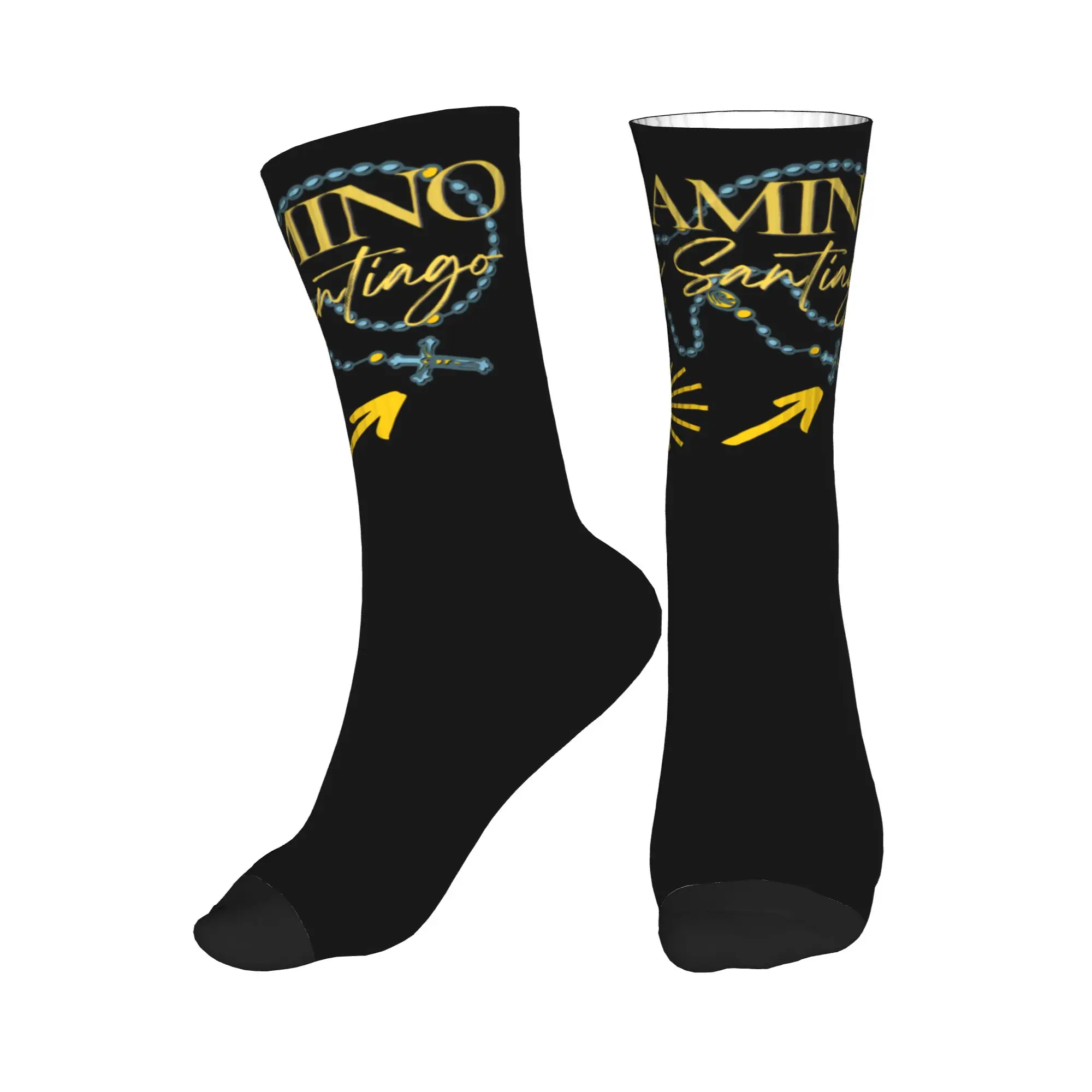 

Носки Buen Camino de Santiago для мужчин и женщин, теплые модные носки El Camino Way of St. James Crew Socks