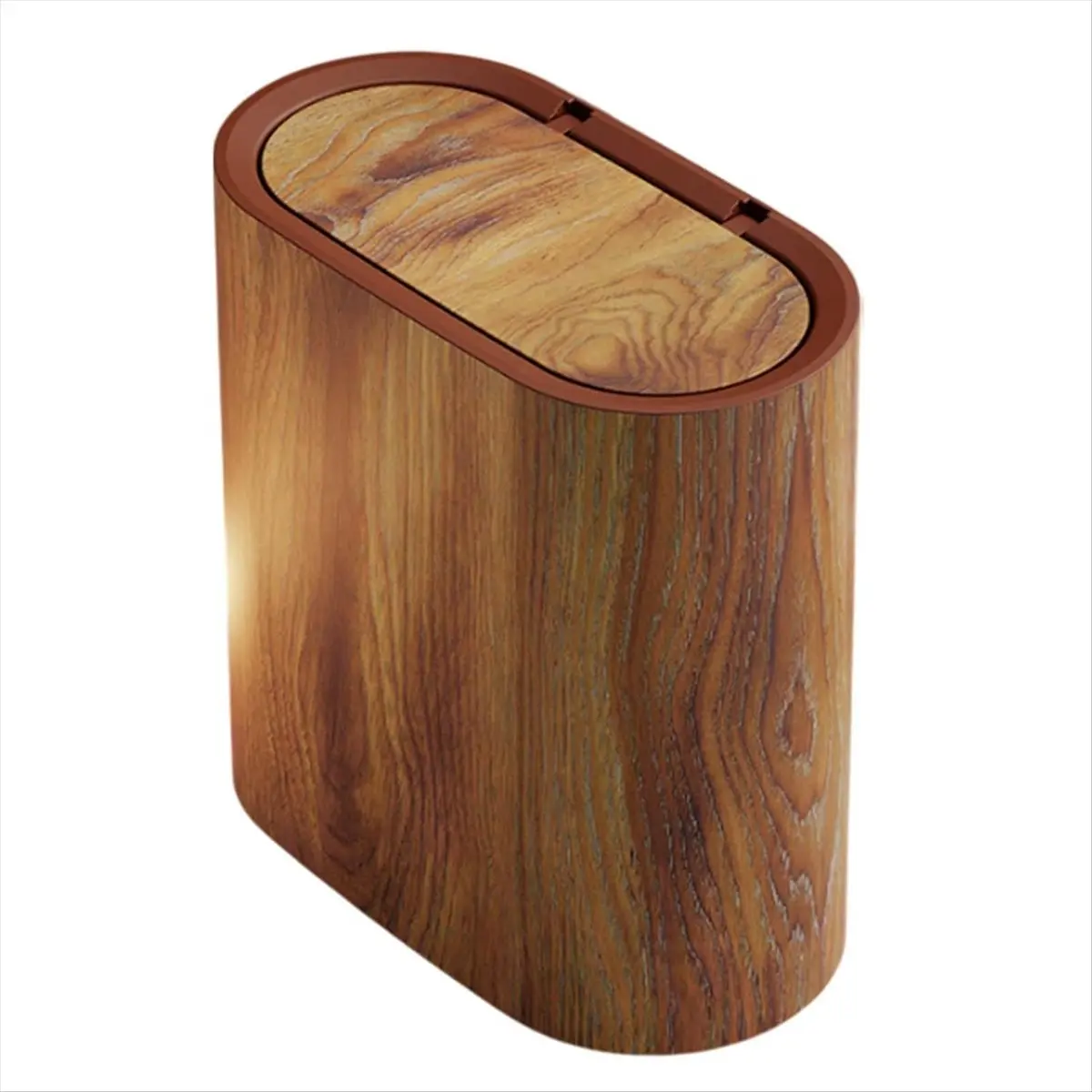 Rank! Bathroom Trash Can with Lid,Small Garbage Can,Trash Can Storage Bin for Bathroom, Bedroom, Kitchen, Office