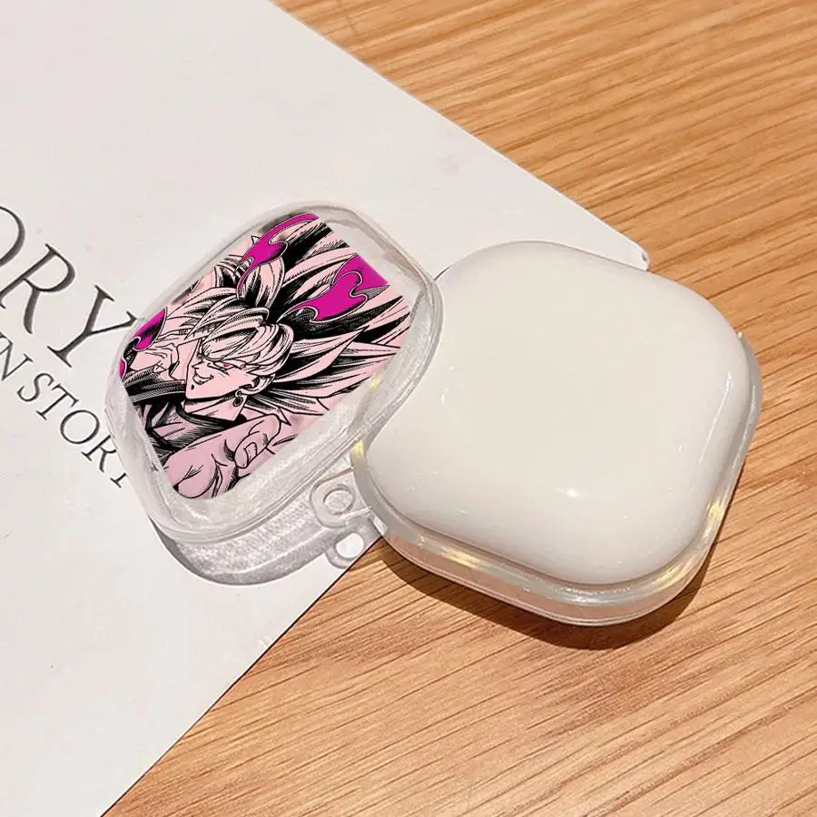 Clear Earphone Cases Cover With Hook Case For Samsung Galaxy Buds 3 FE 2Pro 3Pro 4 Pro Live 4Pro 2 Dragons Balls All Goku