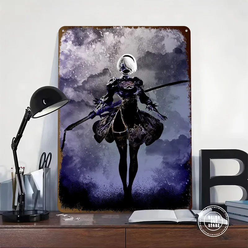 Soul of the Android Metal Poster Custom Wall Art Retro Vintage Tinplate Signs for Office Decoration Gaming Room Accessories Home