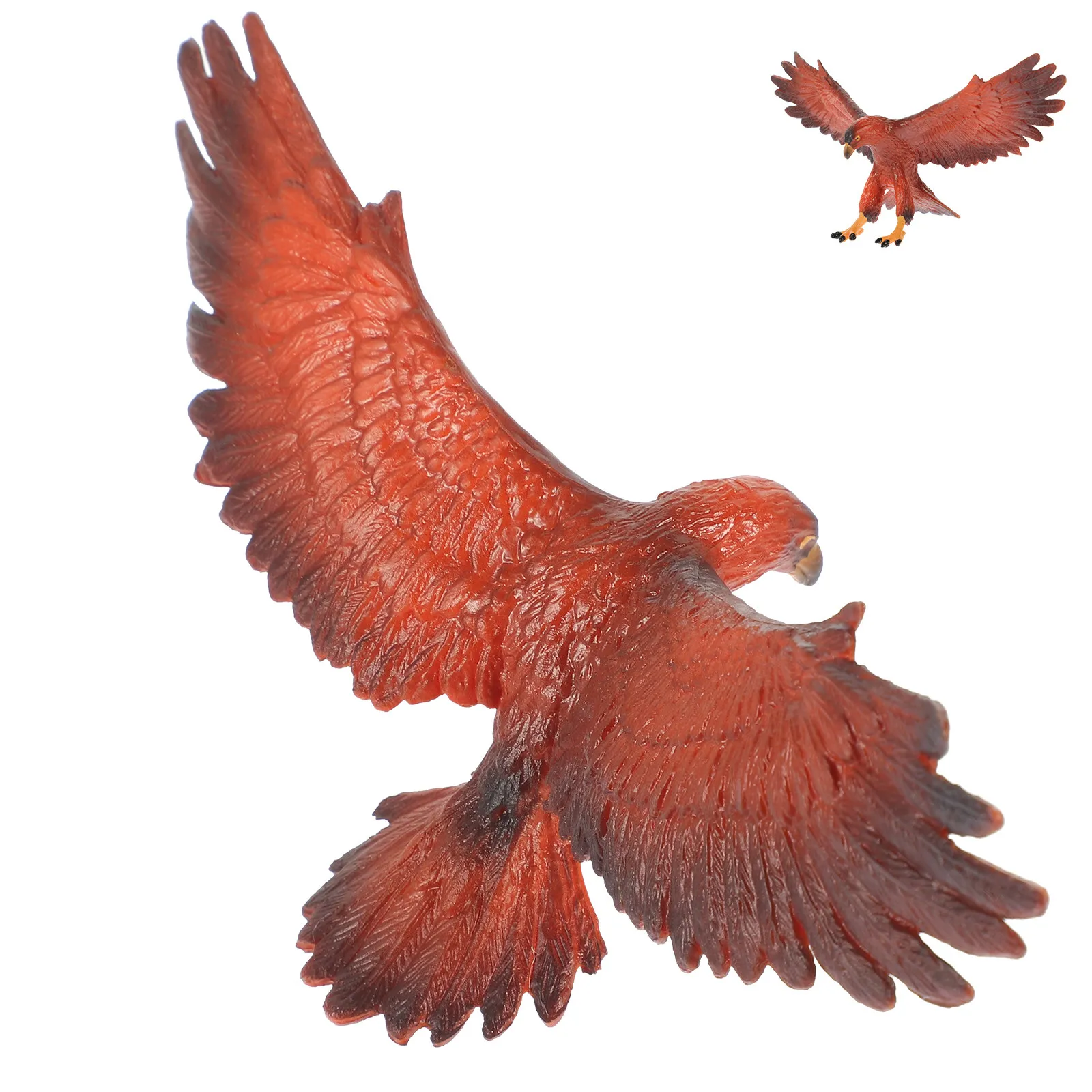 

Realistic Small Plastic Eagle Statue Mini Simulated Eagle Ornament Desktop Decoration Educational Animal Figure Sculpture