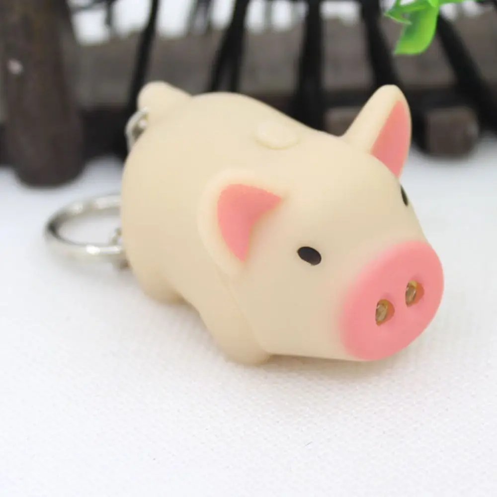 Kids Toy with Sound Mini Torch Flashlight LED Key Chains Key Ring Key Holder