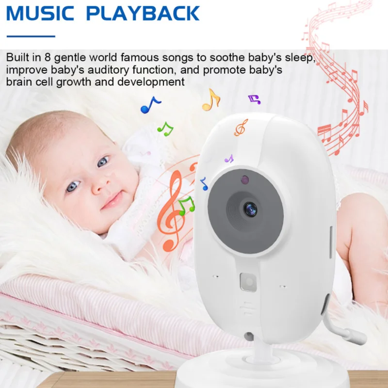 ABM600 Baby Monitor 3.5 Inch LCD Video Baby Monitor 2.4G Mother Kid Two-way Audio Babysitter Surveillance Camera Video Radio