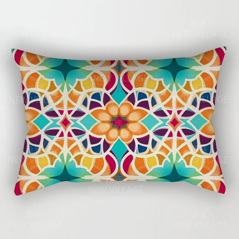 Funda de almohada moderna para decoración del hogar, cubierta de cojín de 30x50cm, 40x60cm, 50x70cm con patrón geométrico para dormitorio y cama