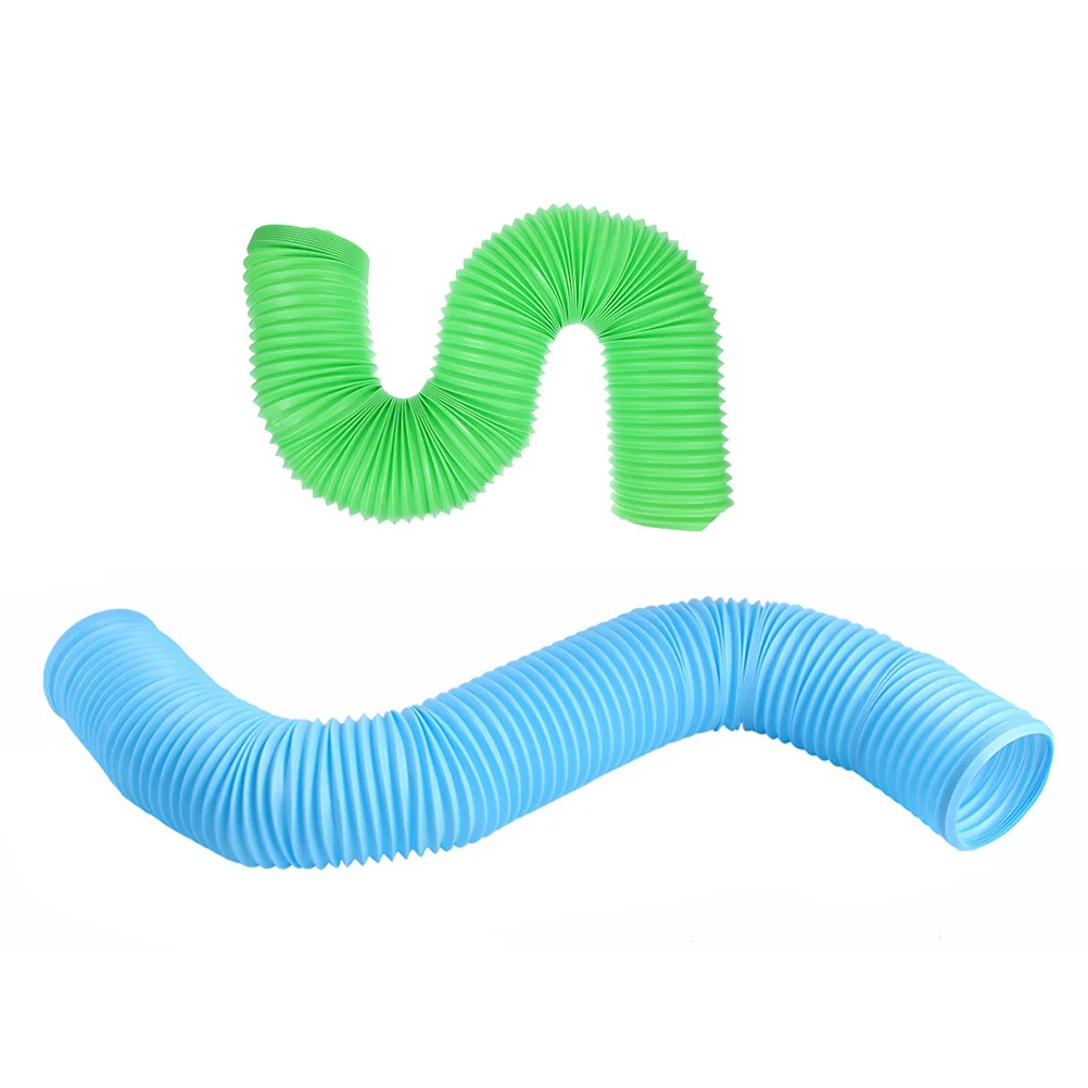 

2pcs Hamster Tunnel Foldable Plastic Fun Tunnels For Small Animals Pet Exercise Hideout Tube Rat Ferret Hiding Play Activity