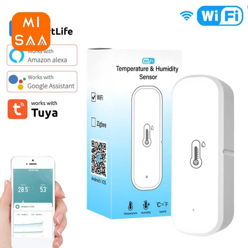 Temperature Humidity Sensor Voice Control Intelligent Scene Linkage Smart Remote Control Smart Home Remote Control