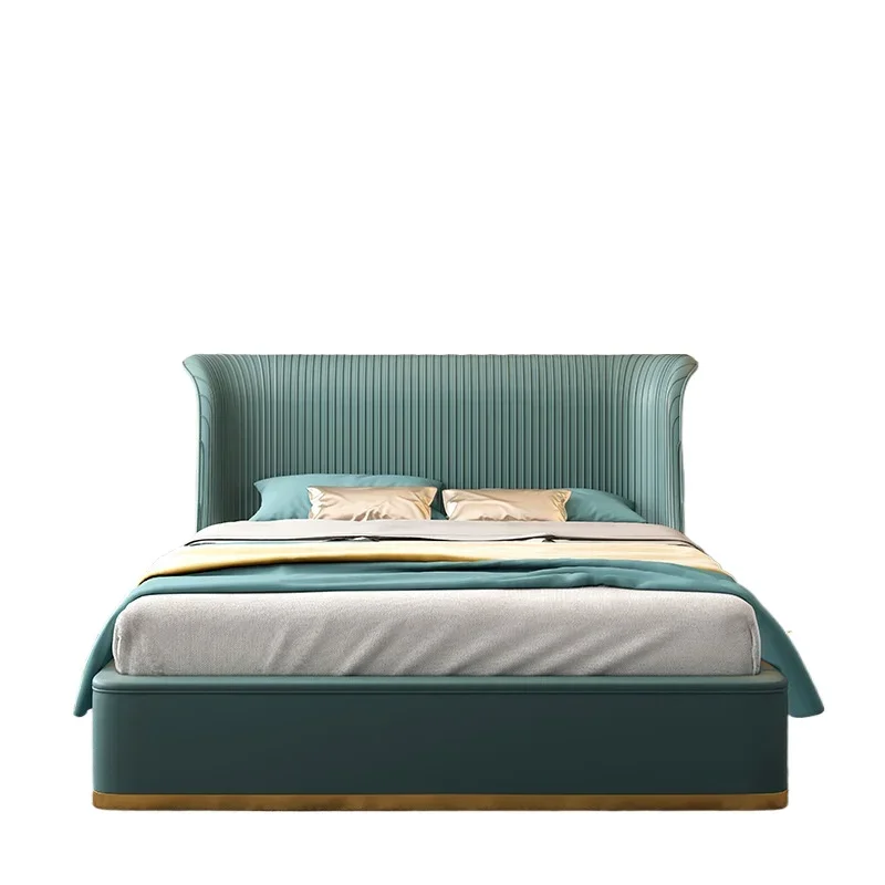 

Master bedroom high-end atmosphere luxury villa bed Italian bed designer