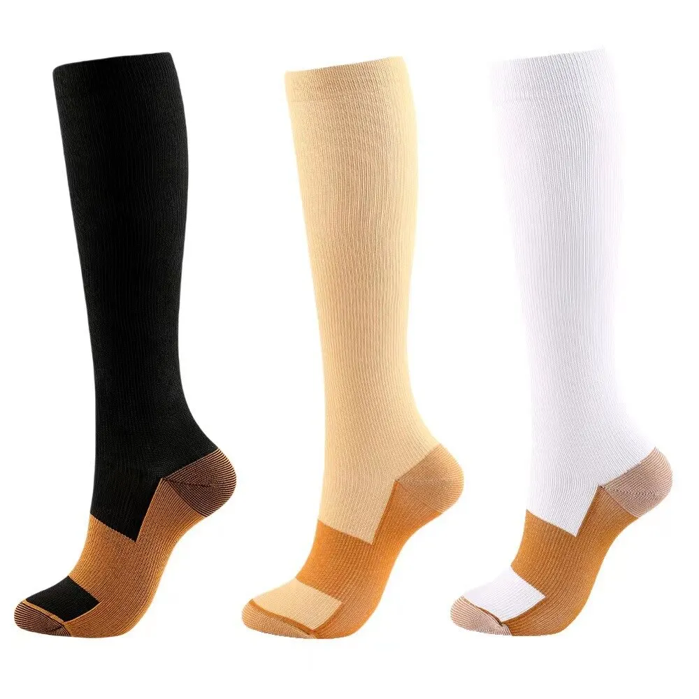 1PC Long Tube Pressure Socks Nylon Compression Outdoor Sports Socks Men's and Women's Sports Socks