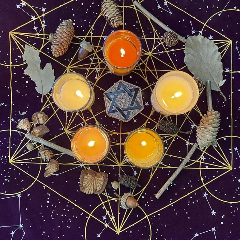 

Алтарь Таро ткань Metatrone's Crystal Tablecloth Divination Cards Table Clate