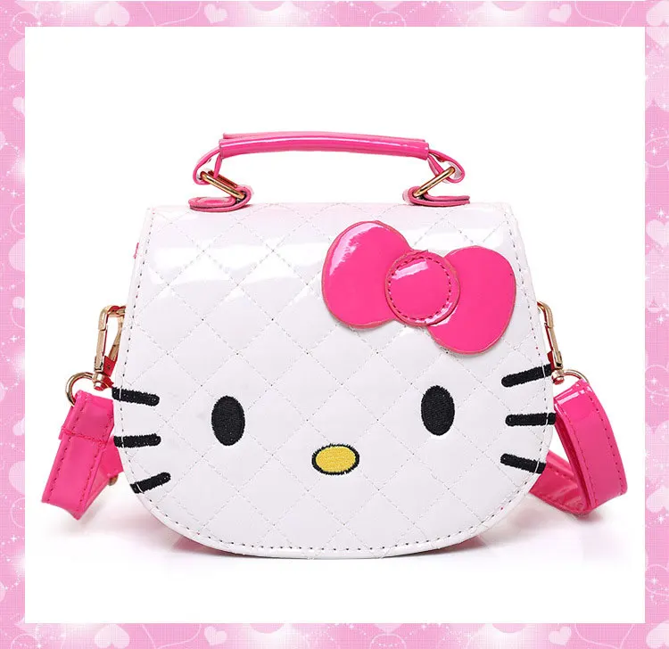 Hello Kitty Meisjes Schoudertassen Schattige Cartoon Waterdichte Messenger Bag Mode Kids Anime Handtas Cadeaus Verjaardag