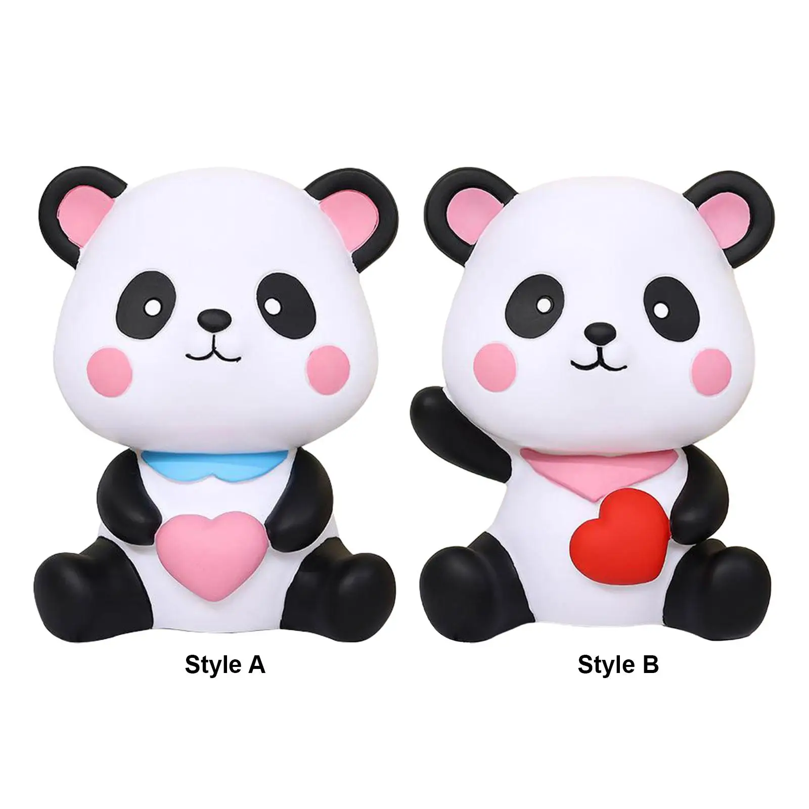 Money Bank Change Box Cute Valentine's Day Ornament Panda Figurines Panda Saving Jar Saving Money Box for New Year Souvenir Gift