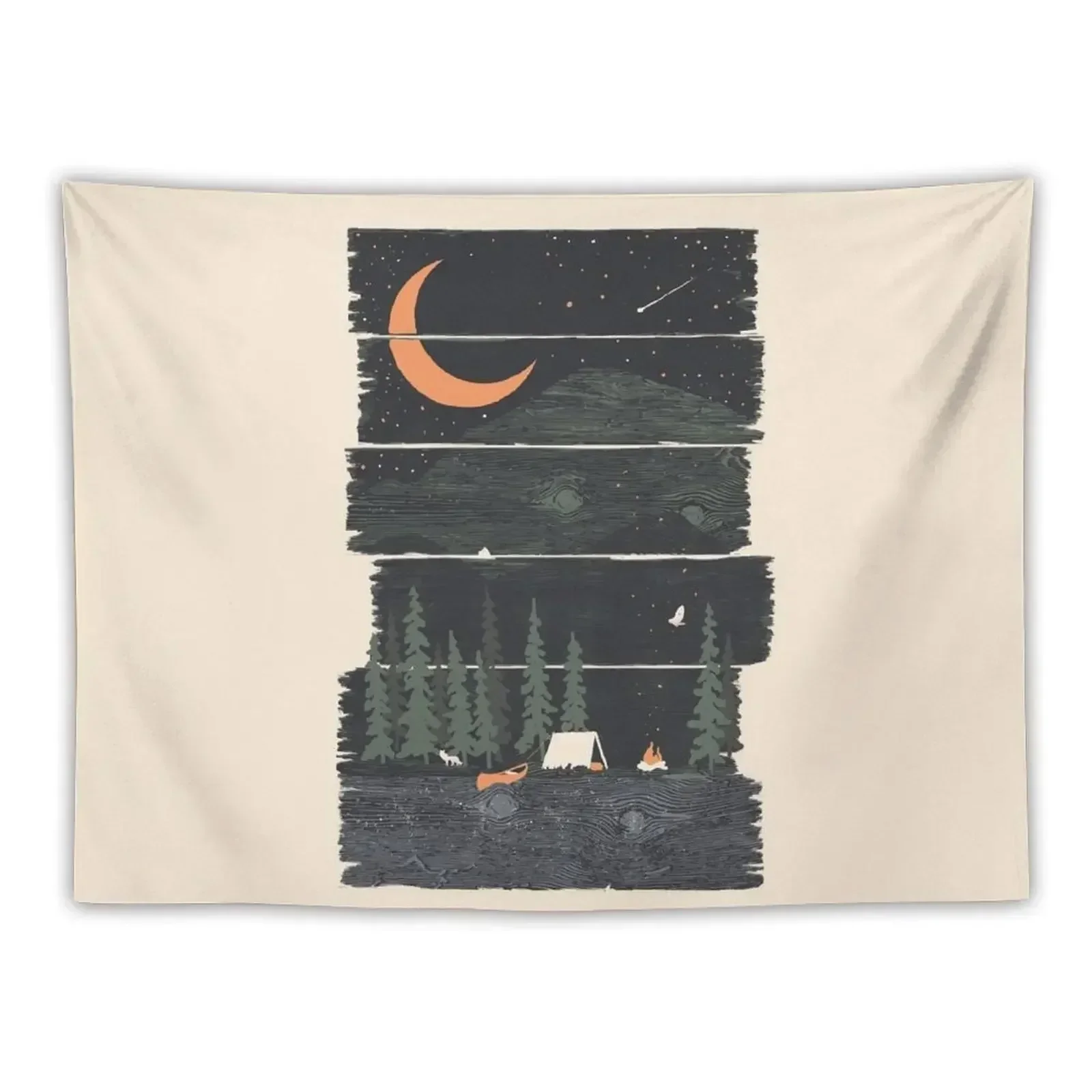 Wish I Was Camping... Tapestry Wall Carpet House Decor Home Decor Accessories Tapestry